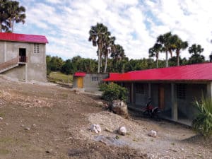 Wide view of the buildings